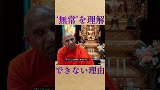 無常を理解できない理由　#shorts #スマナサーラ長老 #初期仏教 #jtba