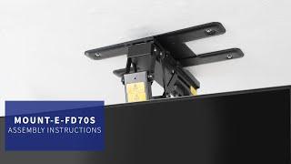 MOUNT-E-FD70S Electric Flip Down / Swivel Ceiling TV Mount Assembly by VIVO