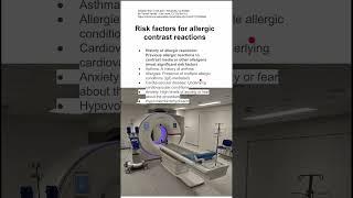 Risk factors for allergic contrast reactions