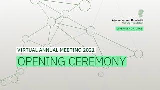 Virtual Annual Meeting 2021 - Opening Ceremony