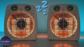 Deep twin fan heater sound for easy sleeping  - Black Screen