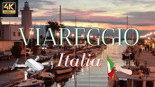 Viareggio Italia: Drone & Aerial Video Tour of the Viareggio Citta & Beach in 4k