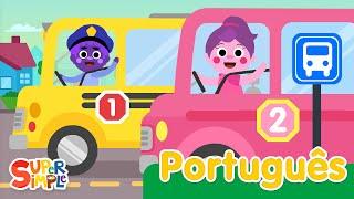 10 Onibusinhos | Canções Infantis | Super Simple Português