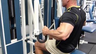 BACK TRAINING MEDX SEATED COMPOUND ROW HIGH INTENSITY TRAINING