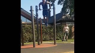 East London personal trainer- muscle up combo/full body burnout #shorts