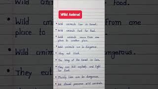 Wild Animals | Animals | Essay On Wild Animals | 10 Lines On Wild Animals #viral #shorts #howto #top