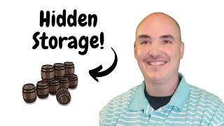 PREPPER COVERT GARAGE STORAGE (HOMESTEAD SHTF HIDDEN STORAGE) Secret storage ideas