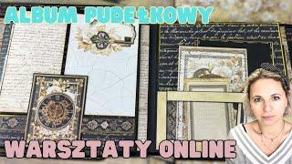 Album pudełkowy, warsztaty on-line. Scrapbooking #scrapkate #warsztaty #album #warsztatyonline #kurs