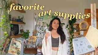 my favorite art supplies: sustainable edition 