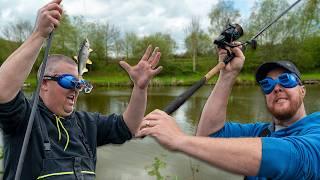 Fishing With UPSIDE DOWN Goggles! | Jamie Hughes Vs Andy May