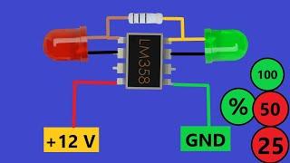 How to Build LM358 Battery Charge Level Indicator