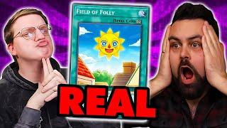 CAN I FOOL THIS MAGIC PLAYER WITH *FAKE* YUGIOH CARDS?