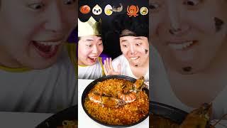 Spicy emoji food challenge octopus Fire Spicy Noodle Mukbang | TikTok Funny Video | HUBA #shorts