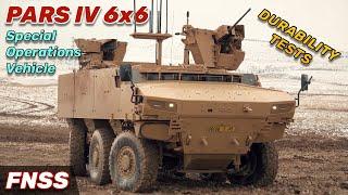 FNSS Pars 6x6 IV Special Operations Vehicle Durability Tests