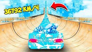 LONGEST CARS Lightning McQueen DIAMOND vs MEGA RAMP in GTA 5! EXPERIMENT in GTA 5!