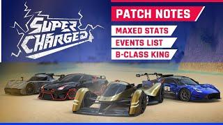 Asphalt 9 PATCH NOTES & MAX STATS - Supercharged Summer - 5 New Cars, B Class KING & More