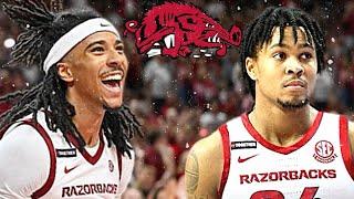 Arkansas Backcourt is INSANE || Boogie Fland & DJ Wagner Combine for 46 Pts vs. #1 Kansas