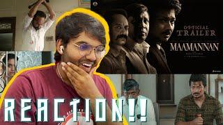 MAAMANNAN - Official Trailer | REACTION!! | Udhayanidhi Stalin | A.R Rahman |Vadivelu |Mari Selvaraj