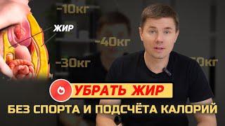 Похудеть на 10кг без спорта и подсчета калорий. Убрать лишний ЖИР