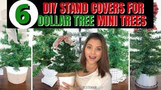 6 CHRISTMAS TREE STAND COVERS YOU HAVE TO TRY | Dollar Tree Christmas Mini Tree Bases