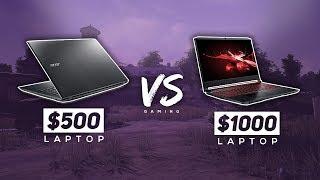 Gaming On A $500 Laptop VS Gaming On A $1000 Laptop! - How Big Is The Difference?