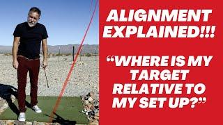 ALIGNMENT EXPLAINED! "Where Is My Target Relative To My Set Up Position?"