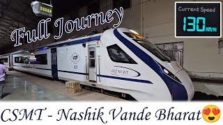 Mumbai Nashik Vande Bharat Express | Full Journey In India's Fastest Train | CSMT Nashik Train 