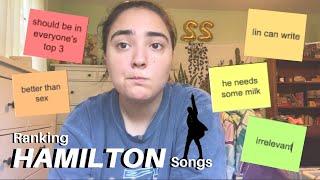 RANKING ALL SONGS FROM HAMILTON