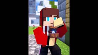 JJ and Mikey : Minecraft When Heartbroken #minecraft #cubestory #shorts