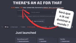 Site que mostra todas as Inteligências Artificiais (IA) disponíveis atualmente
