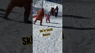 SKI TIME in Sochi Russia    My baby  princess Eliza  #buhayofw #travel