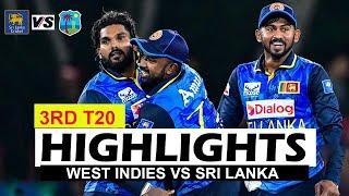 SRI LANKA VS WEST INDIES HIGHLIGHTS 3RD T20 MATCH 2024 | SL VS WI