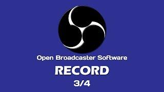 Using OBS to Record Presentation + Webcam - Record (3/4)