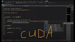 CUDA Course 019: First CUDA program - Hello World program (threads - Blocks)