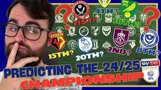 Here is my EPIC 2024/25 Championship Predictions!!