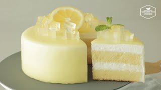 반짝이는 젤리와 상큼한 글레이즈의 만남 크리스탈 레몬 글레이즈 케이크 만들기 | Crystal Jelly Lemon Glaze Cake Recipe | Cooking tree