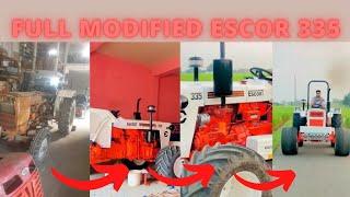 ESCOR 335 fully Modified Tractor video || Big Alloy Tyr  Modification || Tractor zone