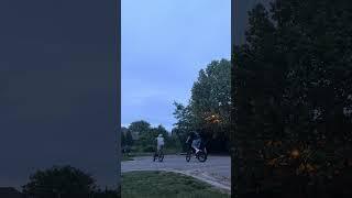 Evening foot down game #mtb #bmx