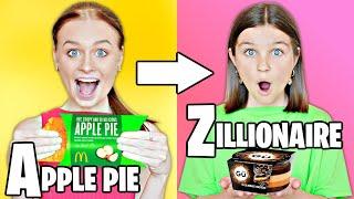 Eating JUNK FOOD in ALPHABETICAL ORDER challenge! | Fizz Sisters