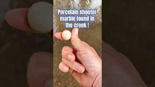 Whitestone shooter marble found while walking the creek!