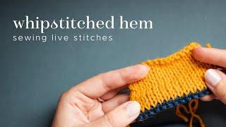 Knitting tutorial: whipstitched hem