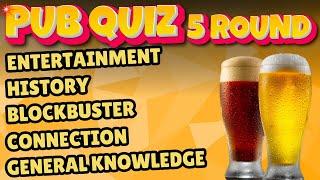 Ultimate Virtual Pub Quiz: Entertainment, History, Blockbuster,  Connection And General knowledge.