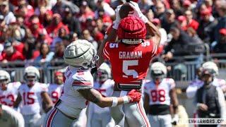 Mylan Graham 2025 Spring Game highlights | 4 Catches 100 yards 1 TD