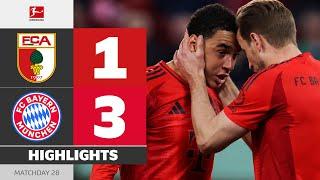 FC AUGSBURG - FC BAYERN | Highlights | Matchday 28 – Bundesliga 2024/25