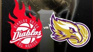 Halcones de xalapa vs diablos rojos partido de baloncesto en vivo