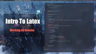 Intro To Latex