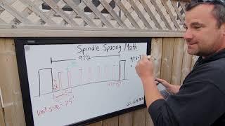 How to Calculate Equal Spindle Spacings - For any type of Railing