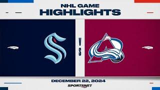 NHL Highlights | Kraken vs. Avalanche - December 22, 2024