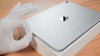 Apple iPad 10th Generation Silver Aesthetic Unboxing ASMR + Comparison iPad Pro 2022