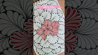 Colorful Zentangle Art for beginners   #zentangle #zentangleart #zendoodles #floral #flowers